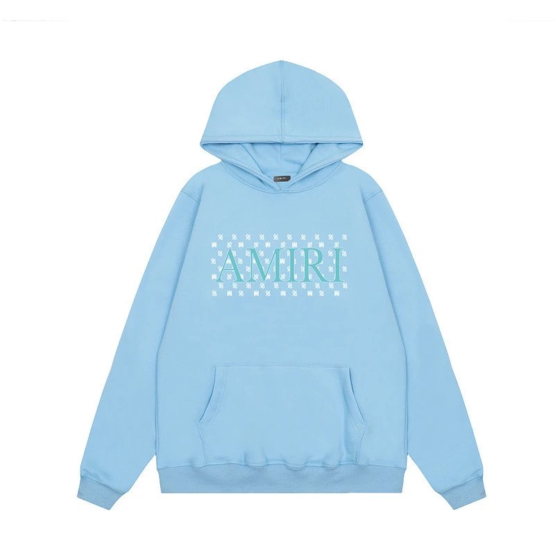 02浅蓝连帽卫衣