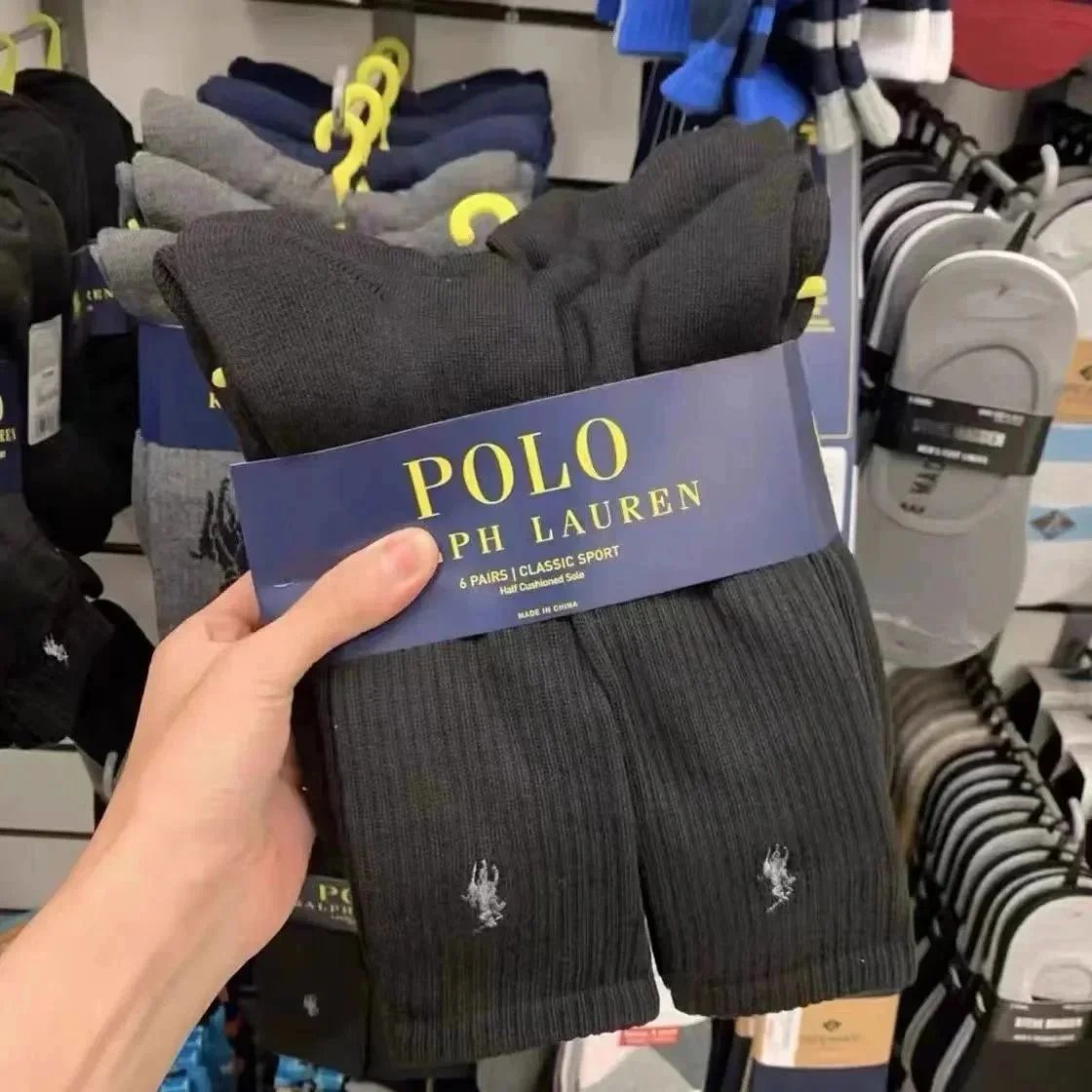 Black Long-6 Pairs