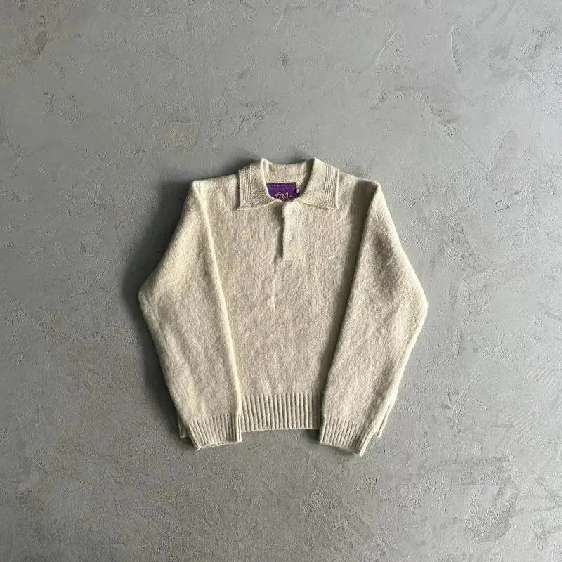polo毛领大C/米色