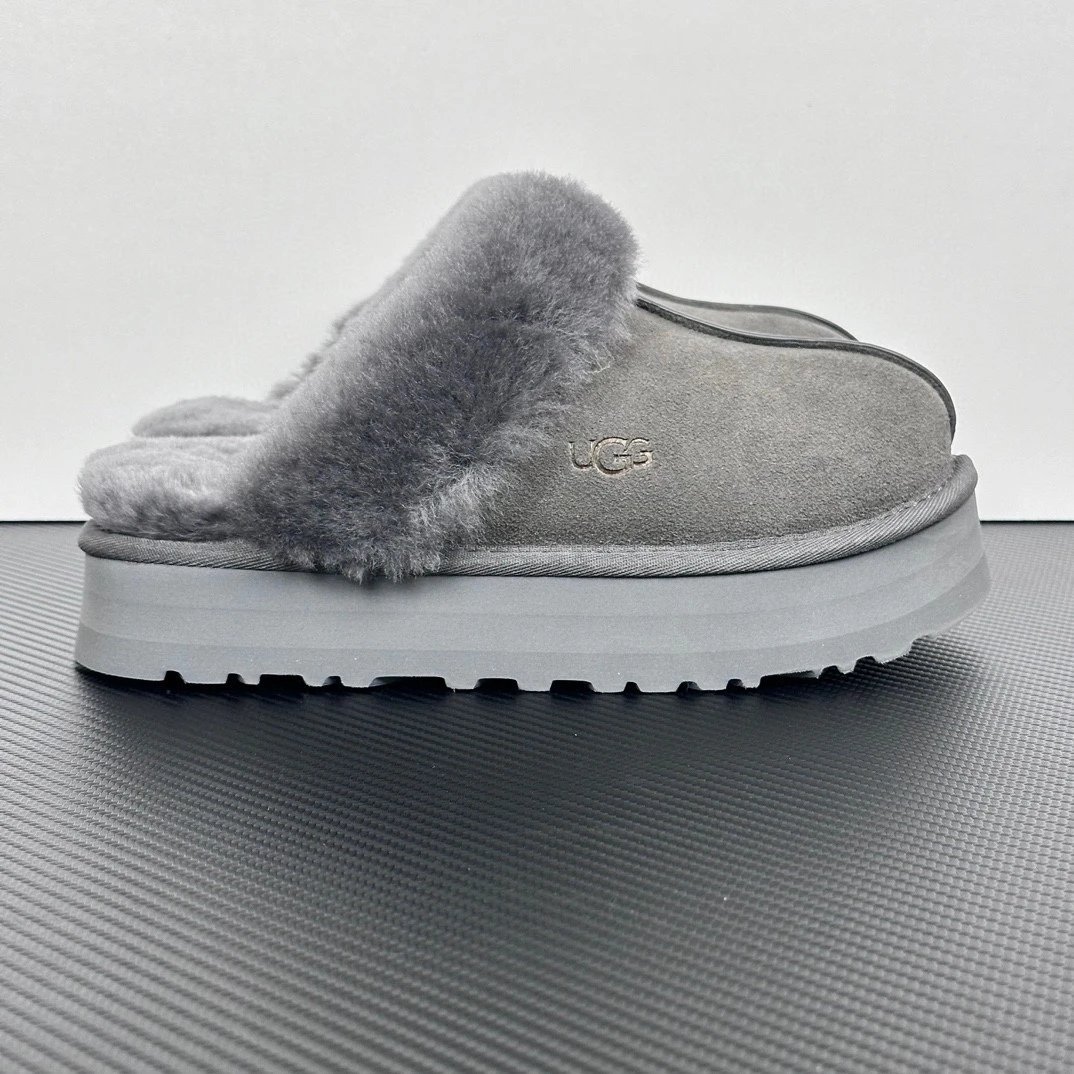 UGG 厚底拖 灰色！ 货号：1134810/CHRC
