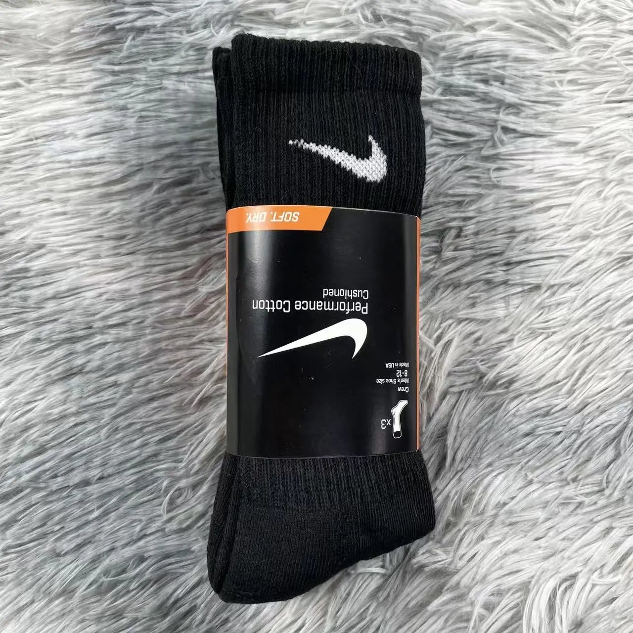 NIKE 3 Pairs  Black（red packaging）