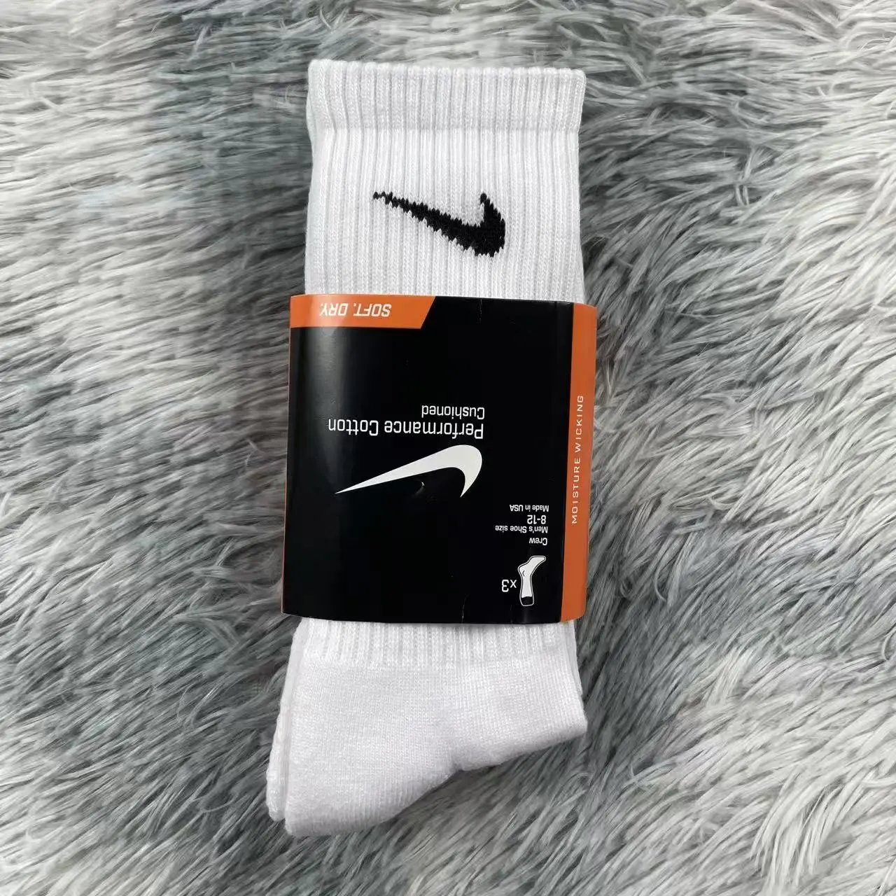NIKE 3 Pairs  White（red packaging）