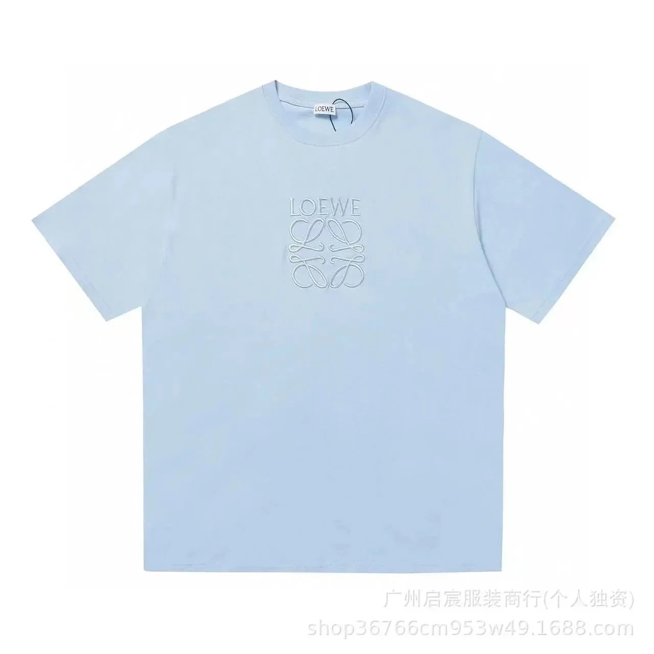A013绣花天蓝色