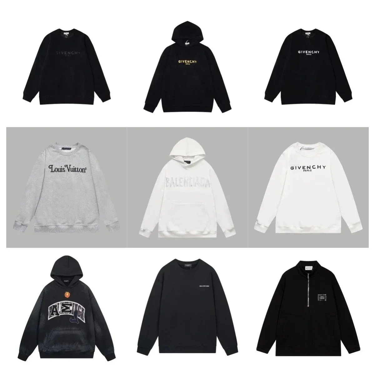 Givenchy Paris Logo Sweatshirts and Hoodies for Men