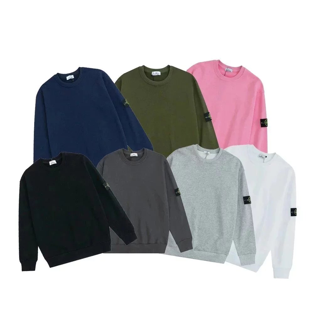 Stone Island Crewneck Sweatshirt Men's Classic Logo Patch Sweater