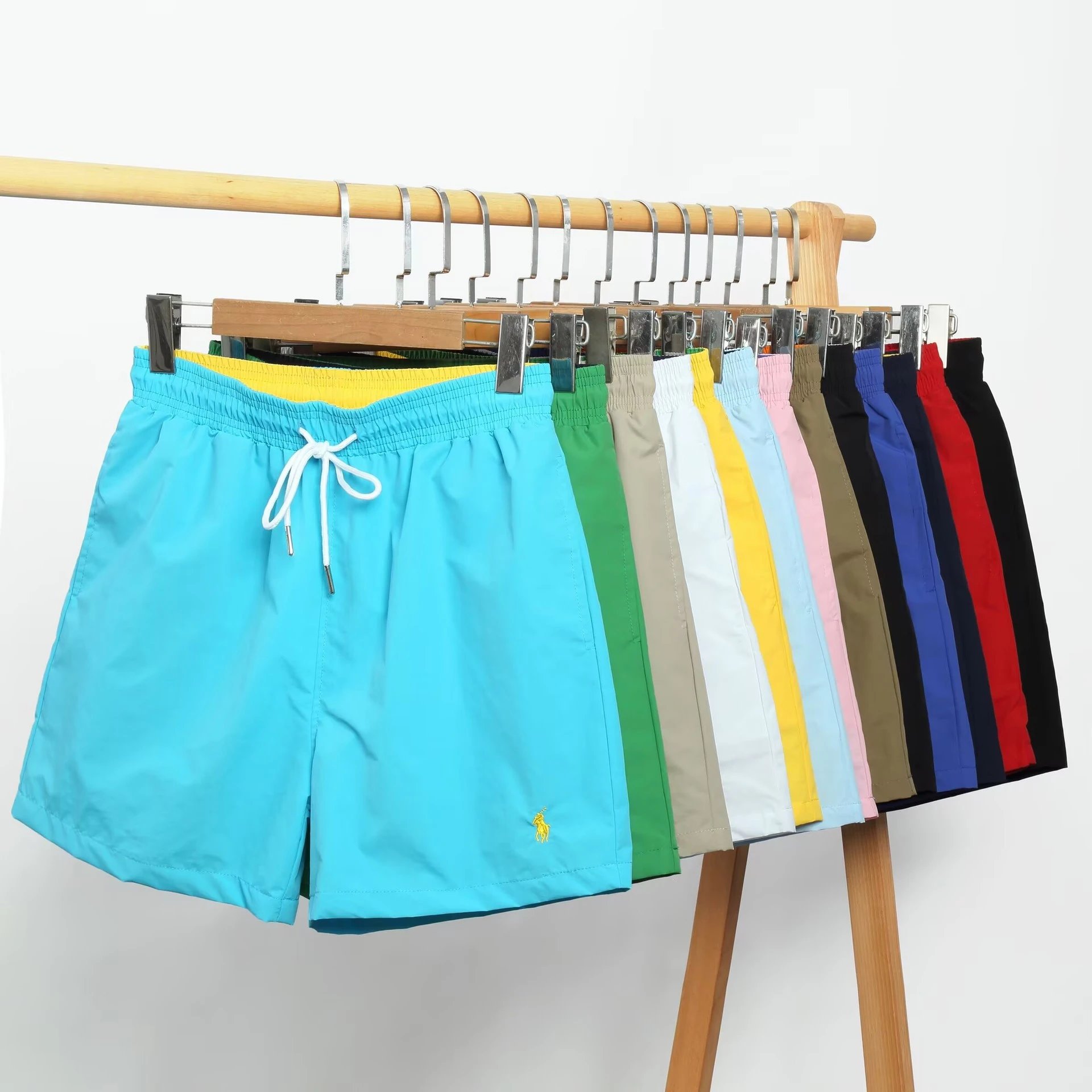 Men's Colorful Swim Shorts with Pony Logo