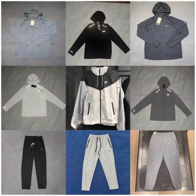 Nike Men's Hooded Jacket and Pants Set Sportswear