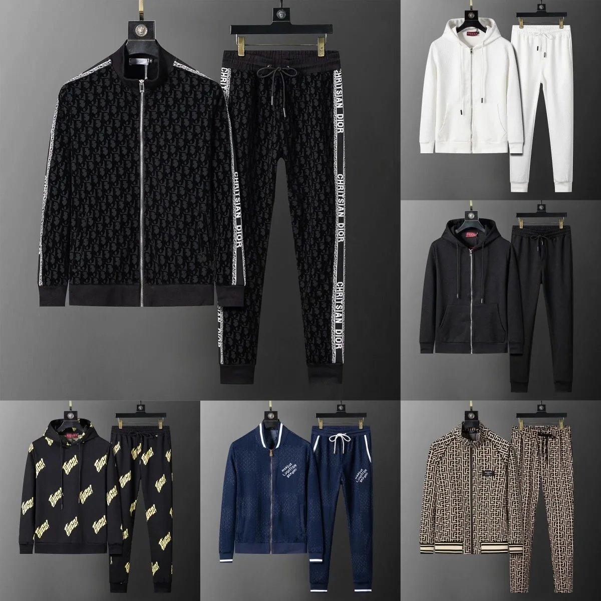 Christian Dior Men's Tracksuit Set Hoodie and Pants