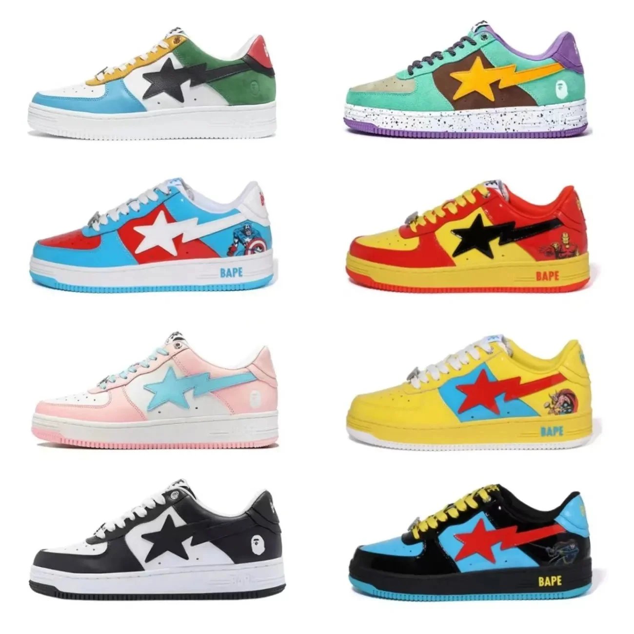 BAPE x Nike SB Dunk Low Collaborative Sneakers