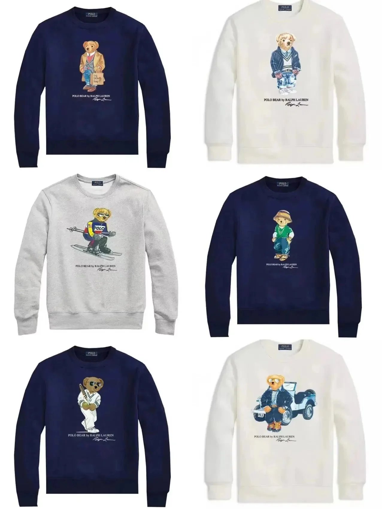 Polo Bear Sweatshirts by Ralph Lauren - Classic Crewneck Designs