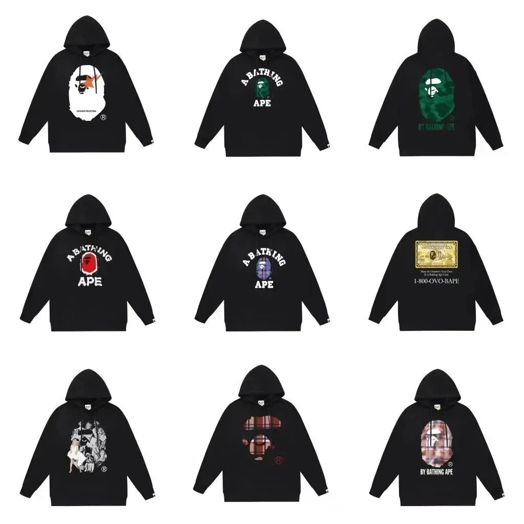A Bathing Ape Hoodies Sweatshirts Men Streetwear Fashion