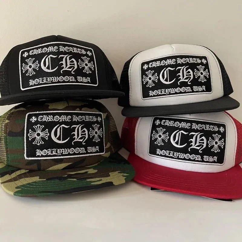 Chrome Hearts Trucker Hat - Hollywood, USA Logo Cap