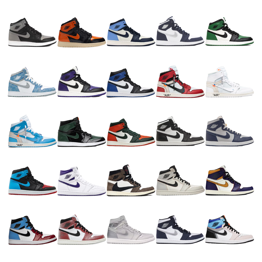 Air Jordan 1 High Retro OG Sneakers Men's Basketball Shoes