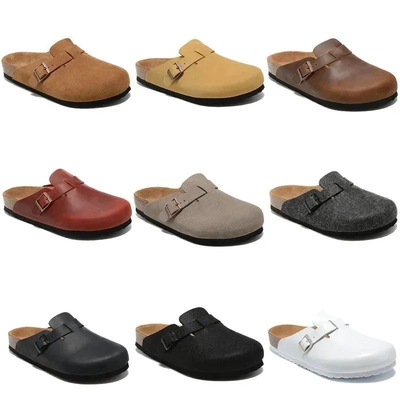 Classic Leather Clogs for Men and Women - Comfortable Slip-On Shoes