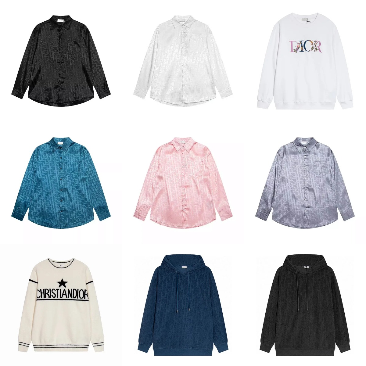 Dior Logo Printed Shirts and Hoodies for Women