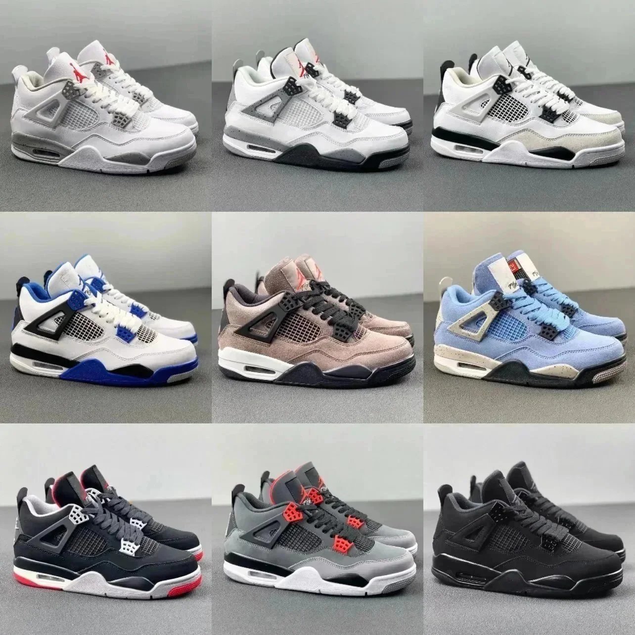 Air Jordan 4 Retro Sneakers Men Women Basketball Shoes