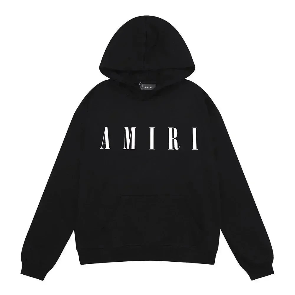 AMIRI Black Logo Hoodie Sweatshirt