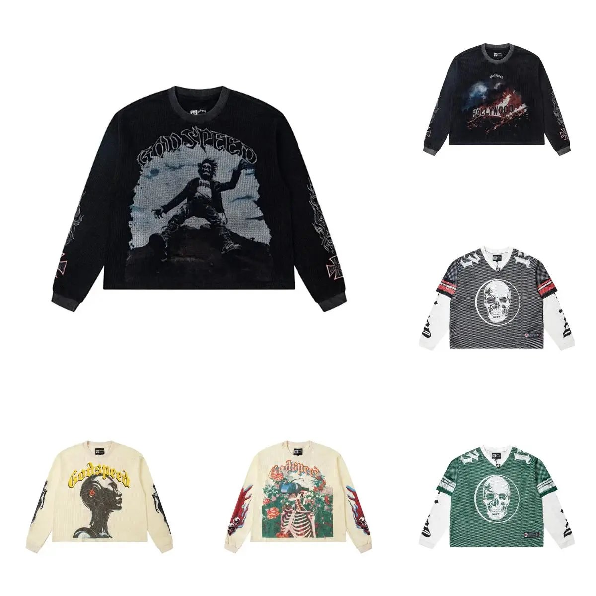 Godspeed Knit Sweaters and Graphic Jerseys