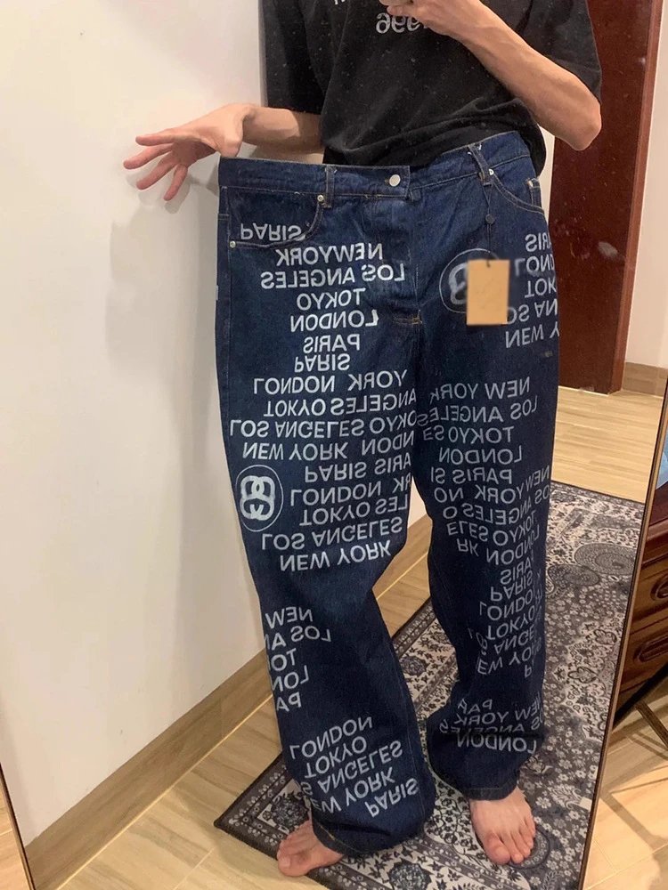 BAPE City Camo Denim Jeans Men's Streetwear Pants