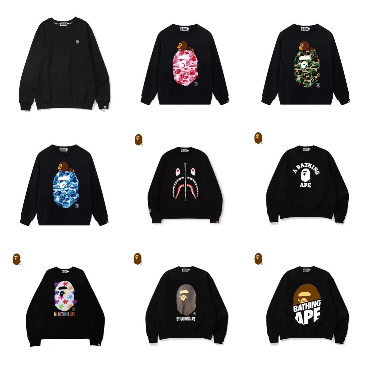 A Bathing Ape Sweatshirts Collection - Streetwear Fashion