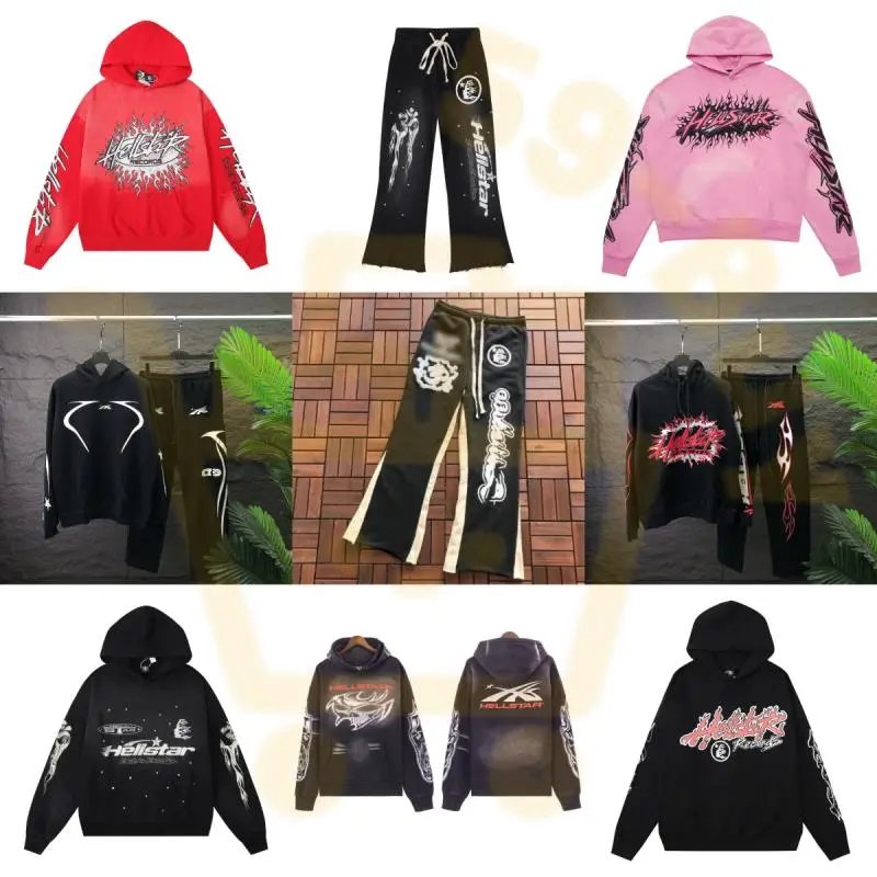 Hellstar Hoodies and Pants Set - Streetwear Fashion Collection