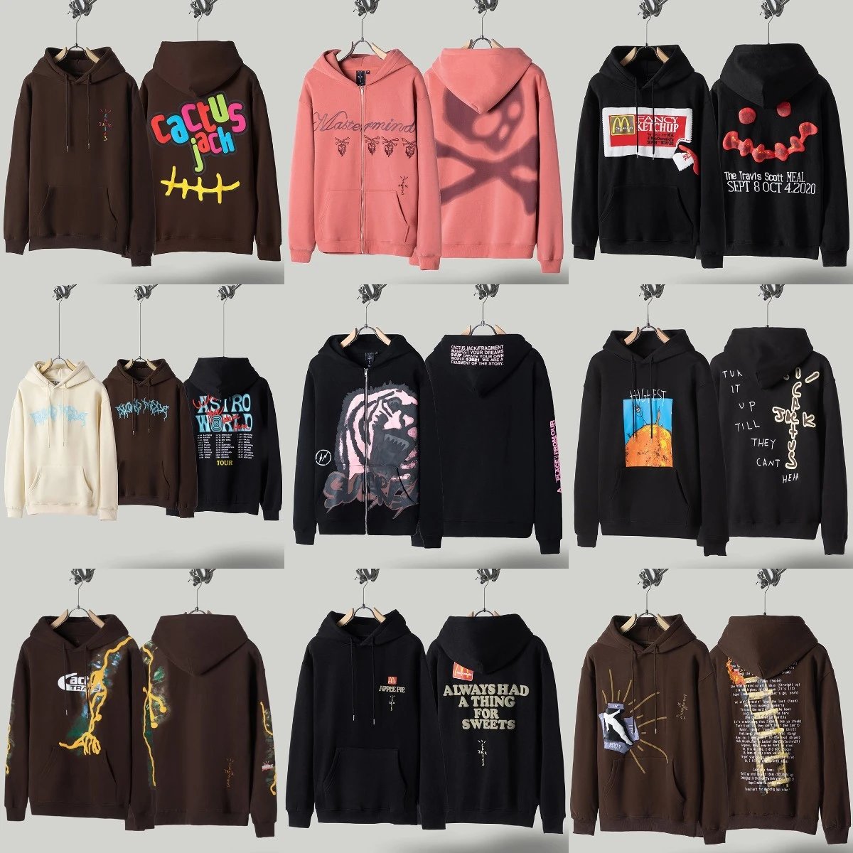 Travis Scott Hoodies Collection - Cactus Jack, Astroworld, Undefeated