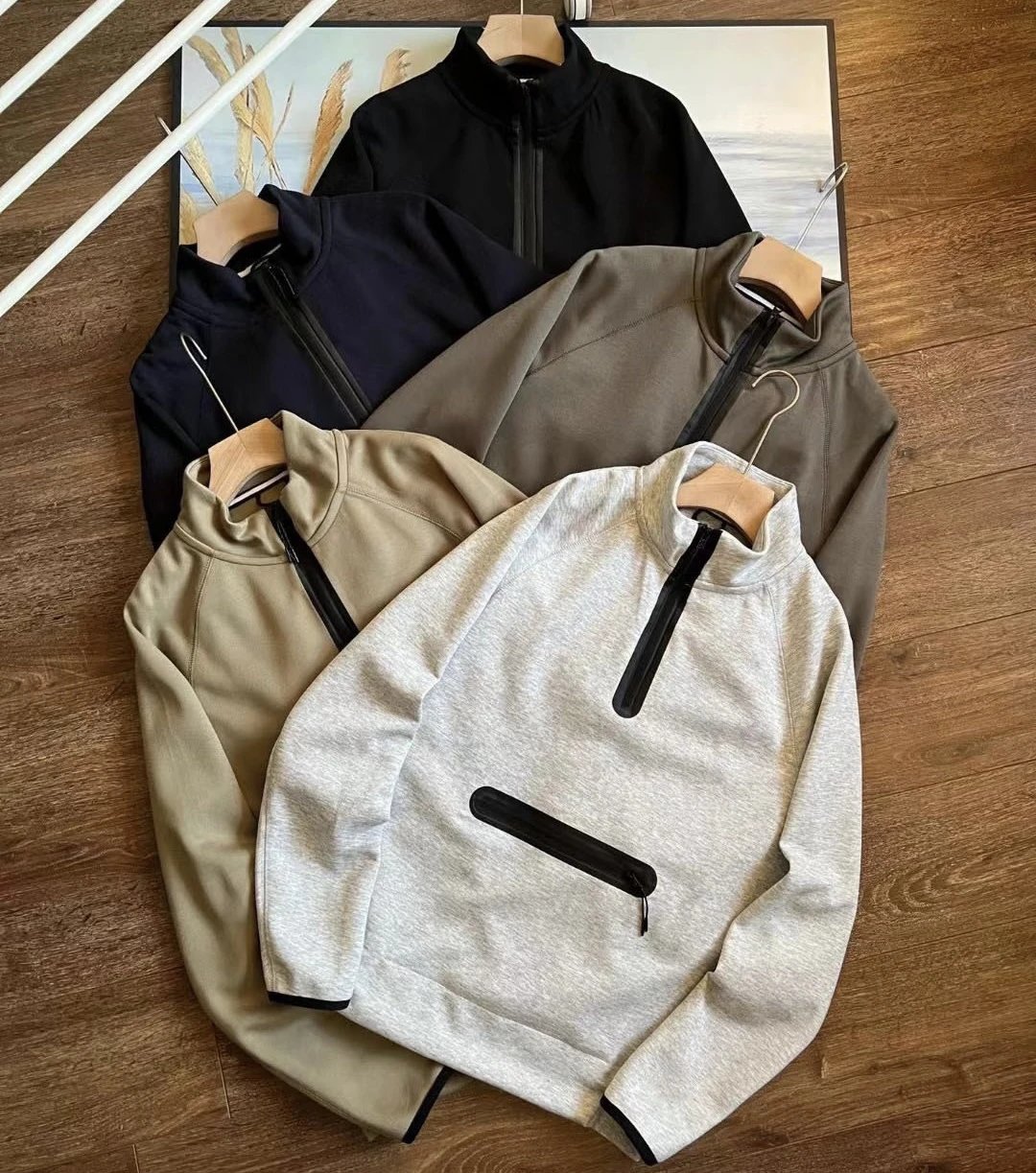 Men's Zipper Hoodie Sweatshirt Casual Wear Lightweight Jacket