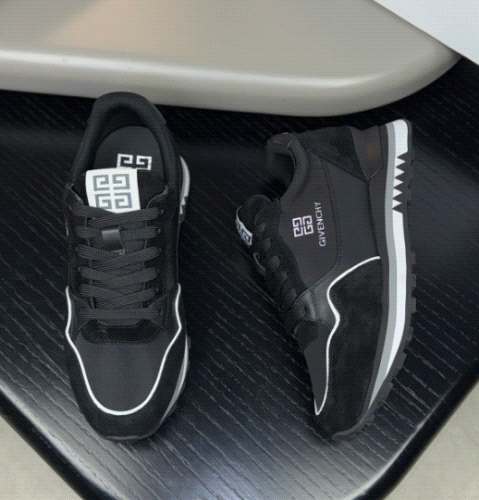 Givenchy Black Sneakers with White Accents