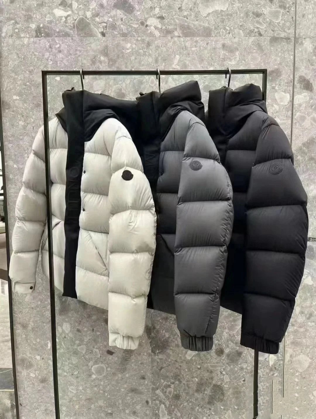 Moncler Down Jacket Men's Winter Puffer Coat Hooded Warm Outdoor Wear