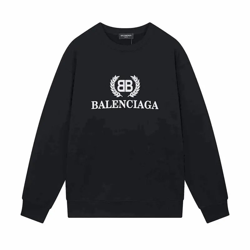 Balenciaga Black Logo Sweatshirt Oversized Crewneck
