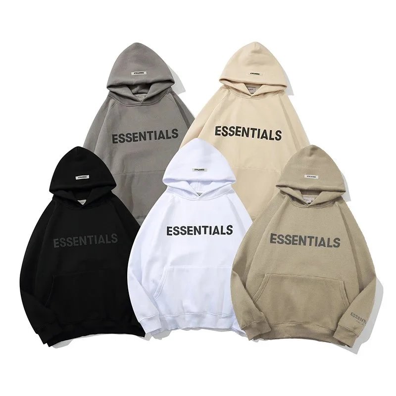 Essentials Hoodie Sweatshirt Unisex Oversized Logo Print Pullover