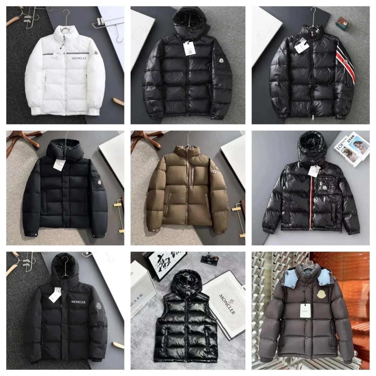 Moncler Down Jacket Winter Warm Hooded Coat Men Women Fashion Outwear