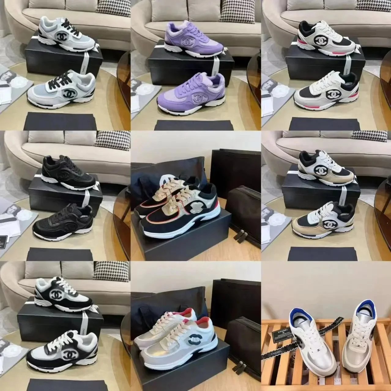 Chanel Sneakers Fashion Luxury Sport Shoes