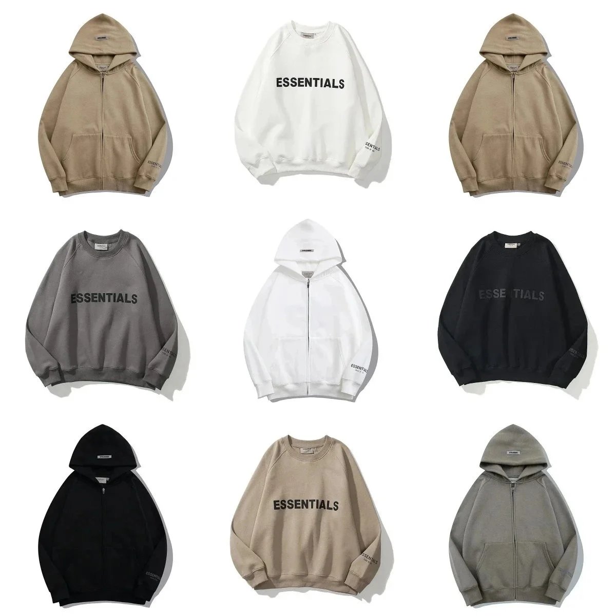 Essentials Hoodies and Sweatshirts for Men Women - Minimalist Streetwear