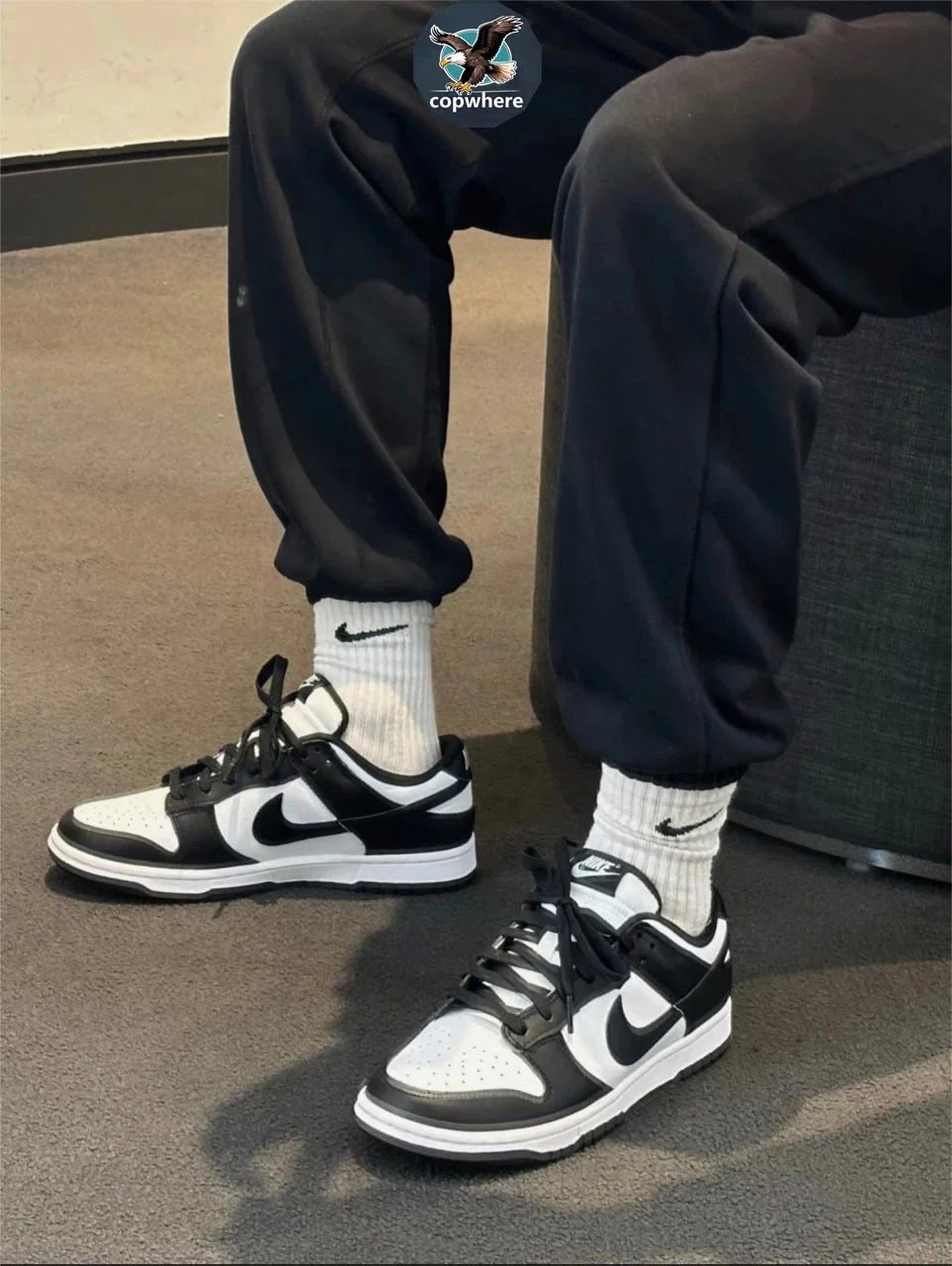 Nike Dunk Low Black White Sneakers Men's Casual Shoes