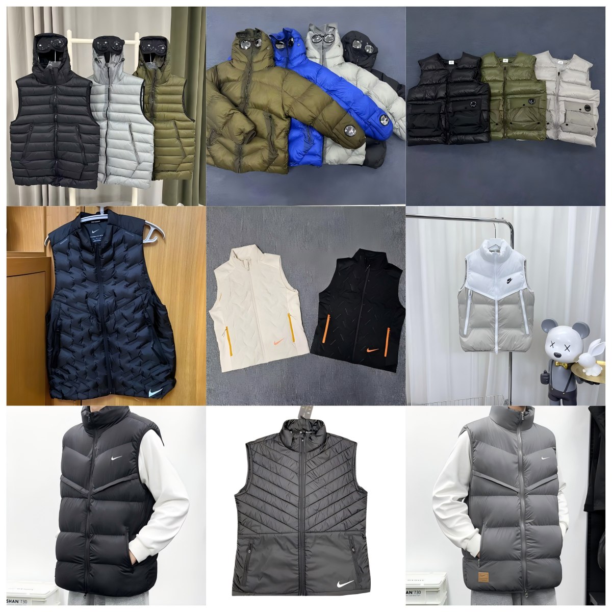 Nike Men's Puffer Vest Lightweight Insulated Warm Winter Jacket