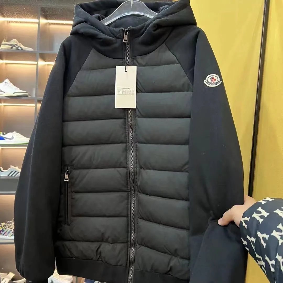 Moncler Black Hooded Down Jacket Men's Winter Warm Coat