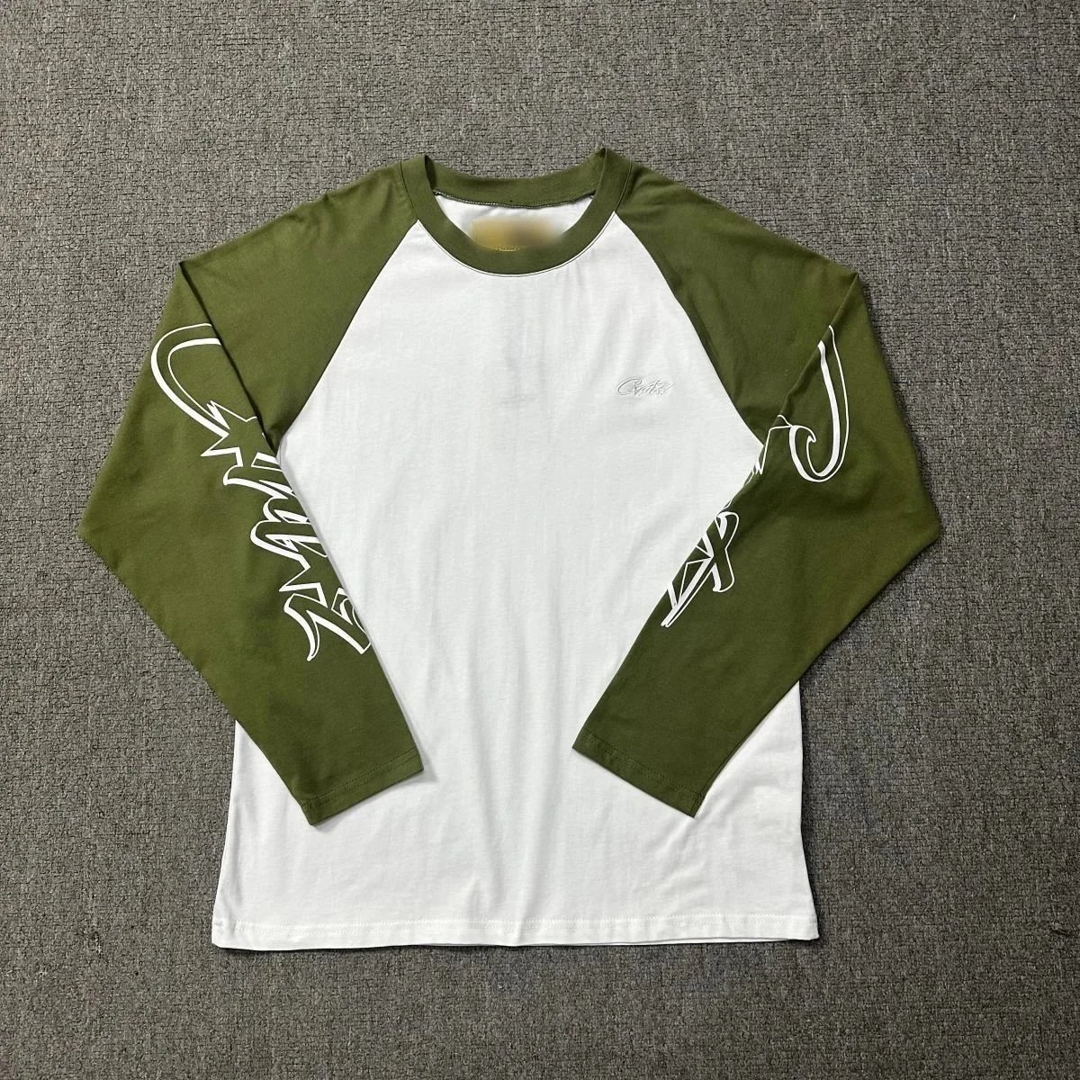 Cayler & Sons Raglan Long Sleeve T-Shirt White Green
