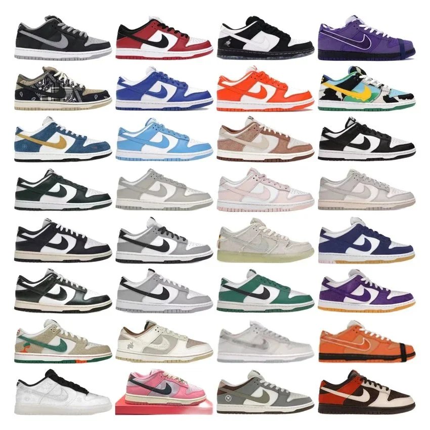 Nike Dunk Low Sneakers Collection Various Colors and Designs