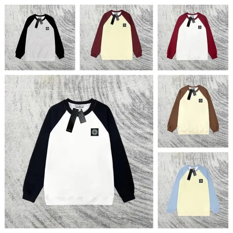 Stussy Raglan Sleeve Sweatshirt Color Block Design