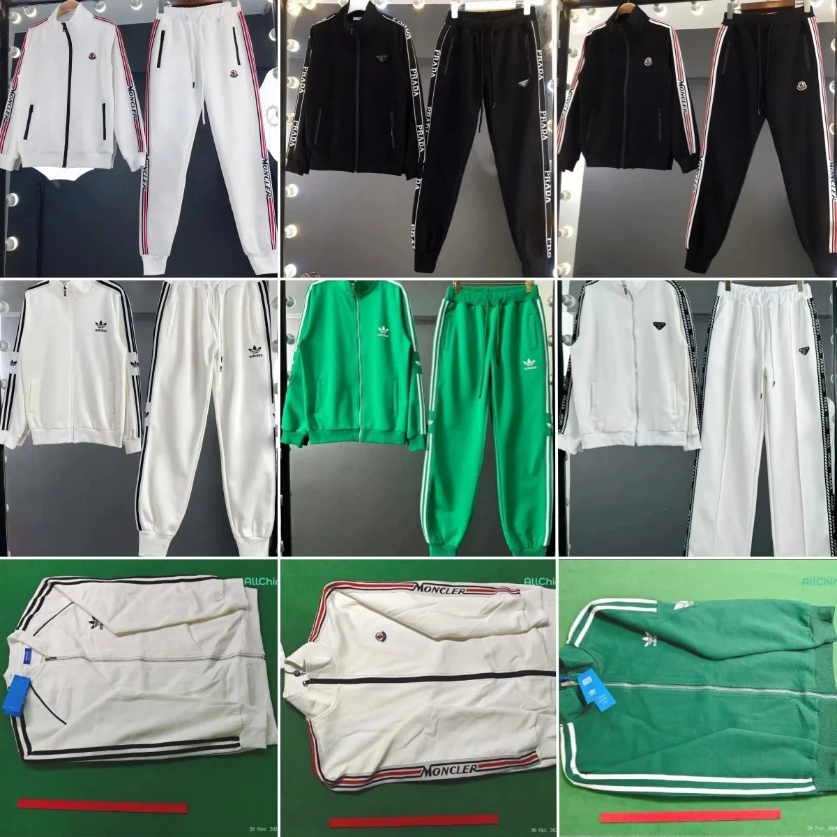 Moncler Tracksuit Set Men Women Sportswear Jacket Pants Outfit