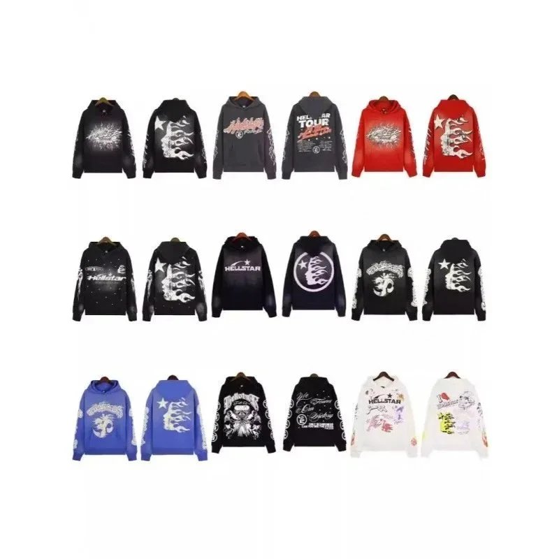 Hellstar Hoodies Sweatshirts Men Women Streetwear Graphic Print Hoodie