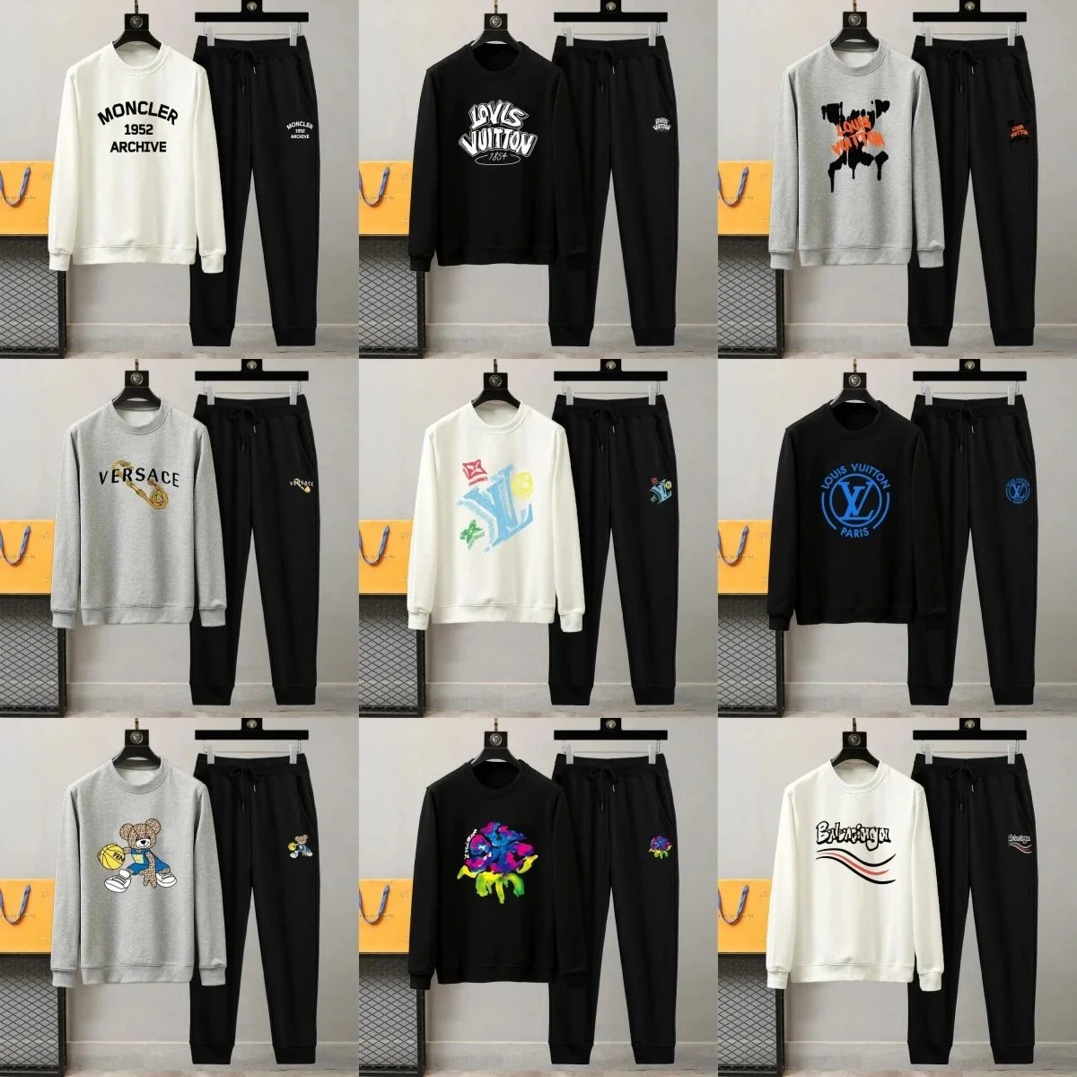 Men's Fashion Sweatshirt and Jogger Pants Set