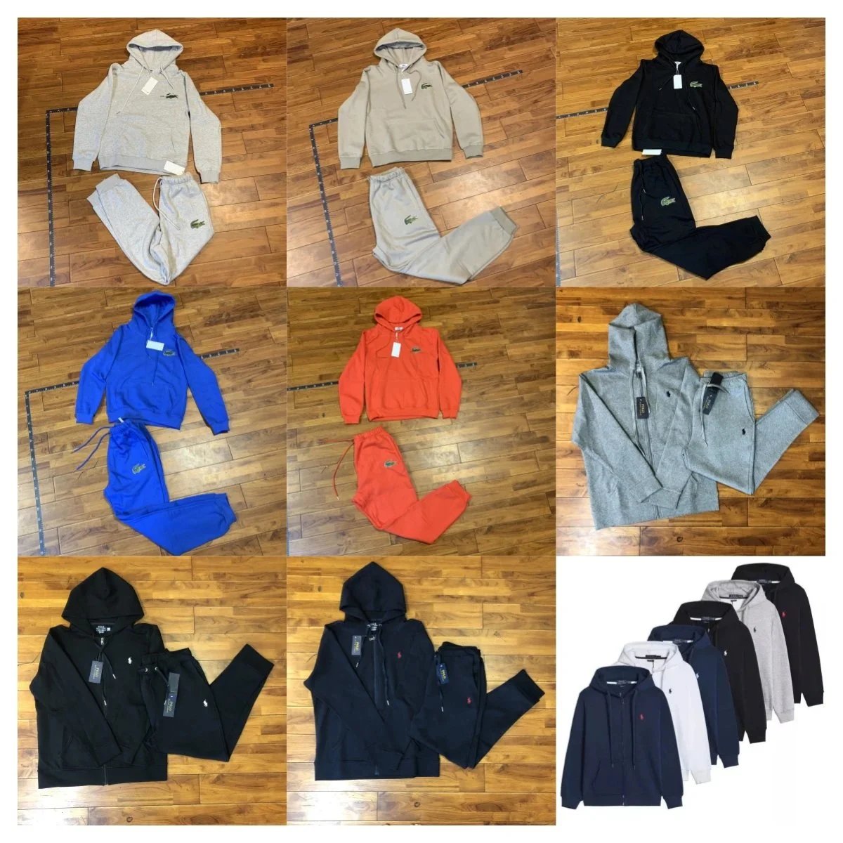 Lacoste Hoodie and Sweatpants Set Men's Casual Tracksuit