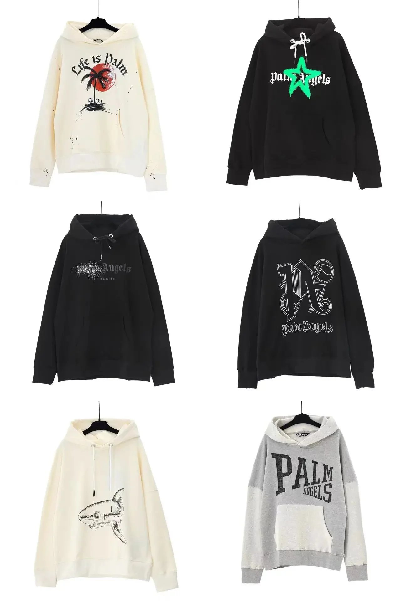 Palm Angels Hoodies Sweatshirts Men Women Streetwear Fashion