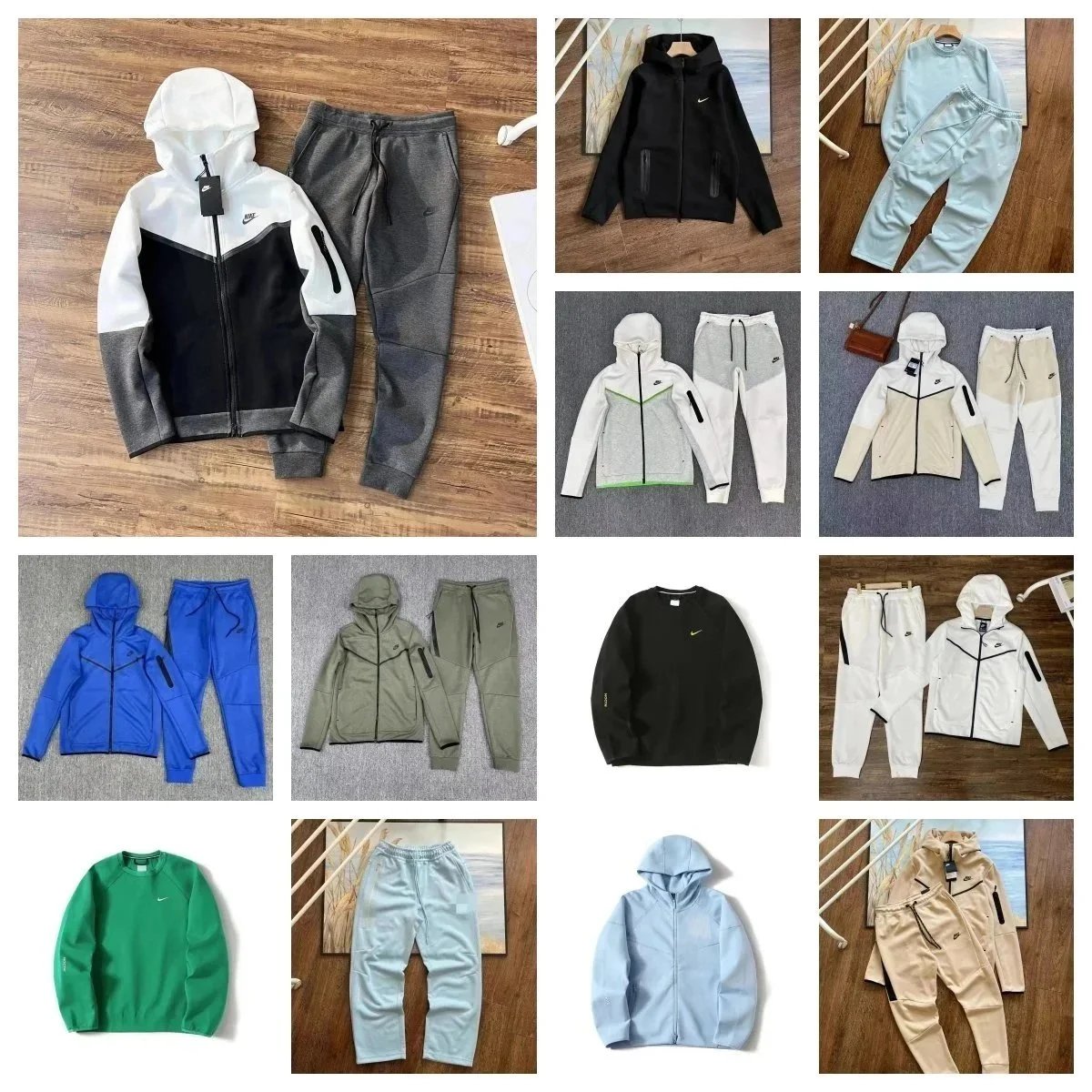 Nike Sportswear Hoodie and Jogger Set for Men and Women