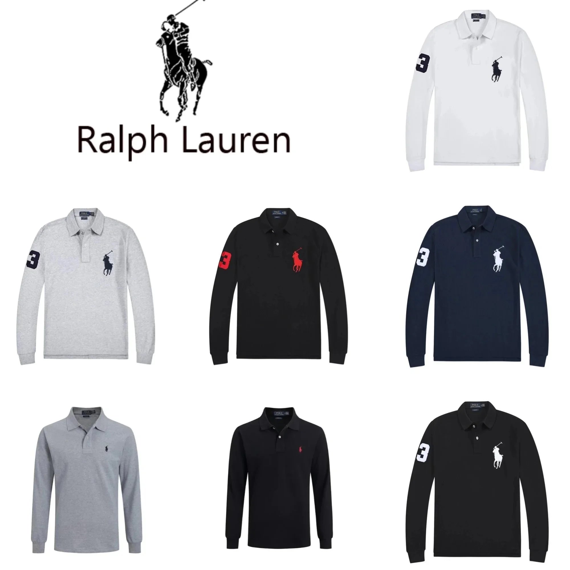 Ralph Lauren Long Sleeve Polo Shirts for Men