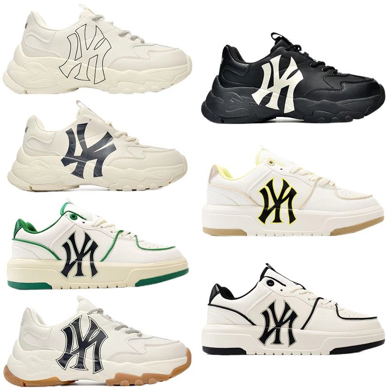 NY Yankees Logo Sneakers Fashion Sport Shoes for Men and Women