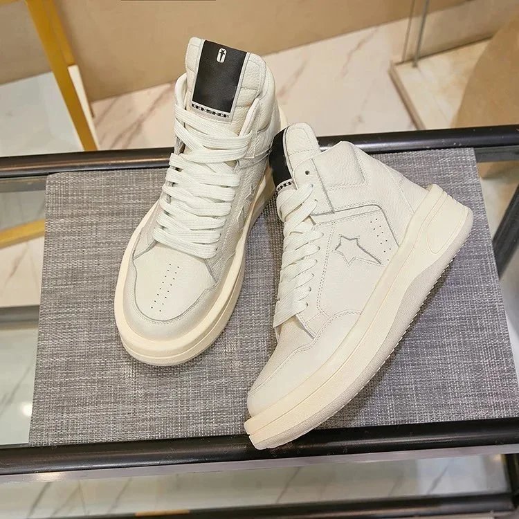 White High Top Sneakers for Men Jordan Style