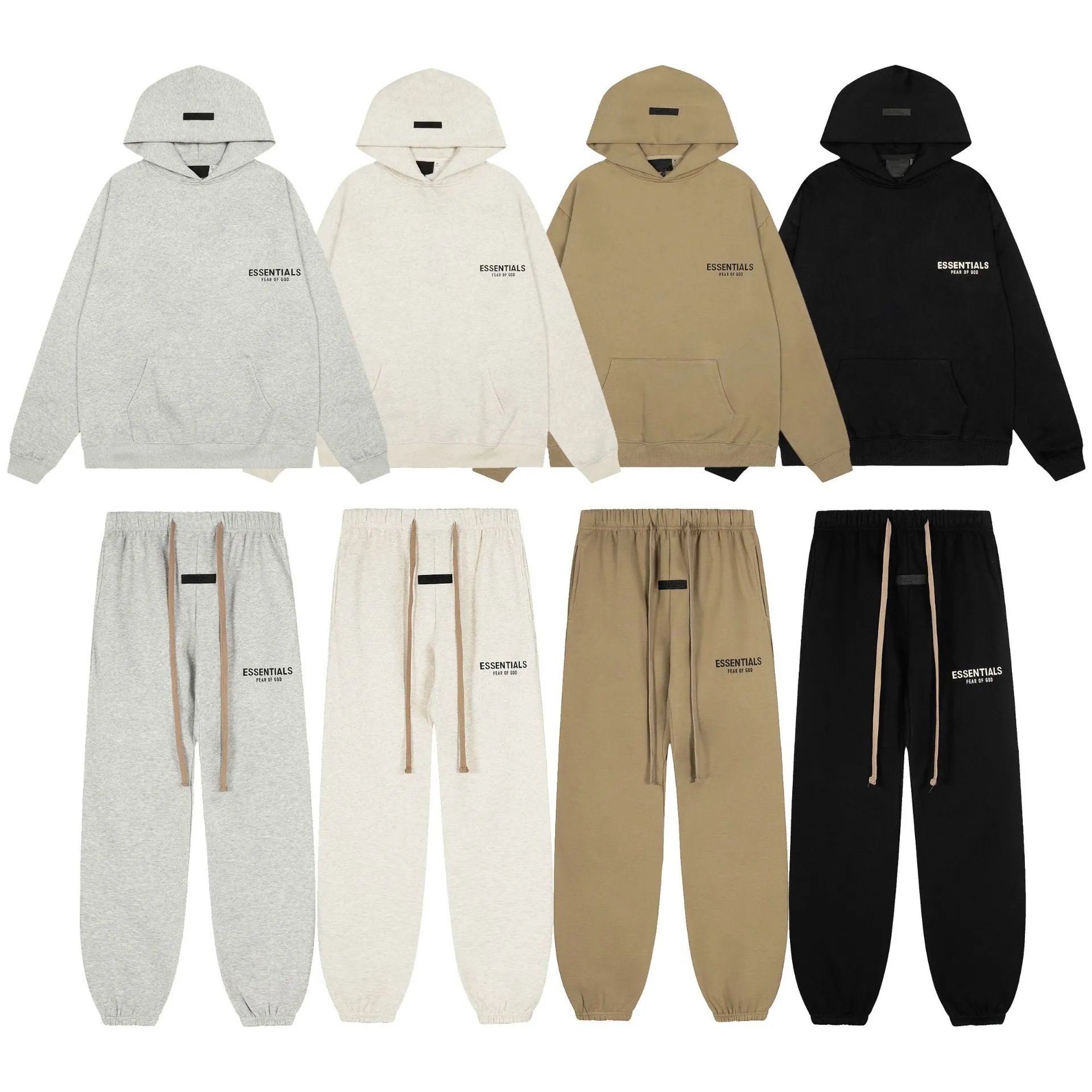 Essentials Hoodie and Jogger Set in Multiple Colors